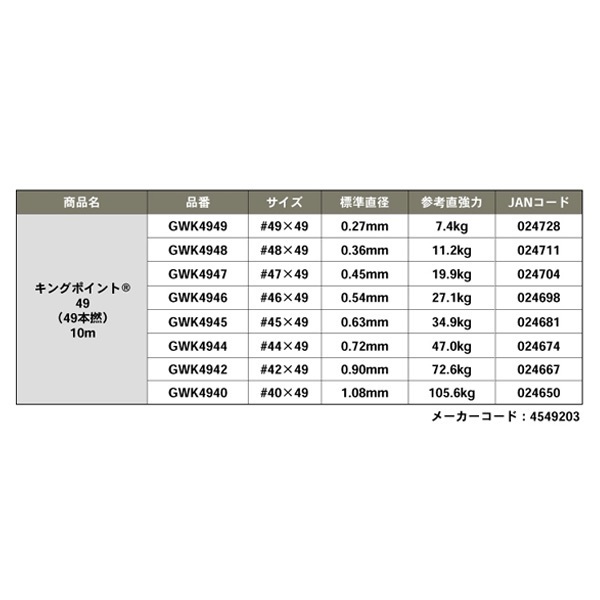 キングポイント49　10m
